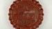 Carved red lacquer on wood core, Yongle mark and period 1403-24, South China. Diameter 34.8cm © The Trustees of the British Museum