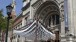 The front entrance of the Victoria & Albert with canopy by Thomas Heatherwick