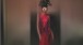 Cut out anarchy symbol hat, foam: Philip Treacy and Simon Periton, A/W 1999. Red silk dress with blue appliquéd leather detailing, silk & leather: Tristan Webber, S/S 2000. Shoes: Manolo Blahnik. Model: Xiao Wen Ju at IMG. © Nick Knight