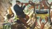 Alan Sorrel, Working Boats from Around the British Coast, Mural of the Nelson Bar, HMS Campania, 1951, (detail) signed, oil on five panels, 122 x 914.4 cm, private collection