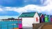 Melanie Burnell, Beach Huts #1, canvas print from the Southwold Series, 2013