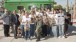 University of Arizona students, faculty and visitors hand over bags full of Fundred Dollar Bills to the armored truck in Tempe, AZ.