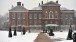 Kensington Palace, London covered in snow. 18 Jan 2013.