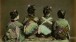 Artist unknown. Four geishas seen from behind, c.1870