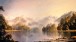 Tim Wilson, Autumn Haze Lake Te Anau New Zealand. Oil on Berge Linen. 75cm x 150cm (Private collection, New Zealand).