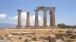 The few remaining Doric columns of the Temple of Apollo at Corinth are still imposing. Photo: Stephen Kingsley