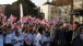 Excited children welcome the Royals