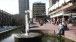 Relaxing by the central pool, the Barbican