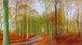 David Hockney Woldgate Woods, 21, 23 and 29 November 2006 Oil on six canvases 182.9 x 365.8 cm overall