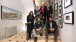 Royal Academicians (standing L-R) Chantal Joffe, Eileen Cooper, Michael Craig Martin, Christopher Le Brun (sitting l-r) Mike Nelson & Conrad Shawcross in The Keeper's House, Royal Academy of Arts, 2013. Photo: P. Whitby/Getty Images for Royal Academy