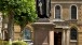 Wesley's chapel with statue of John Wesley. © The Museum of Methodism & Wesley’s Chapel