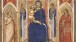 Puccio Capanna, Madonna and Child with Annunciation and Female Saints (Regina Virginum), c.1330. Tempera and gold on wood panel, 14 3/8 × 9 1/2 in. Vatican Museums, Vatican City; inv. 40170