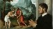 Giovanni Battista Moroni,  A Gentleman in Adoration before the Baptism of Christ, c.1555–60,  Oil on canvas, 112.8x104cm.  Gerolamo & Roberta Etro  Photo: Gerolamo & Roberta Etro