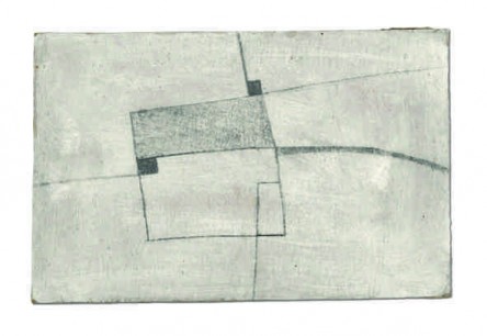 Francis Davison, 0-31 (1950-1), graphite on card, 27.2x41cms, Private Collection