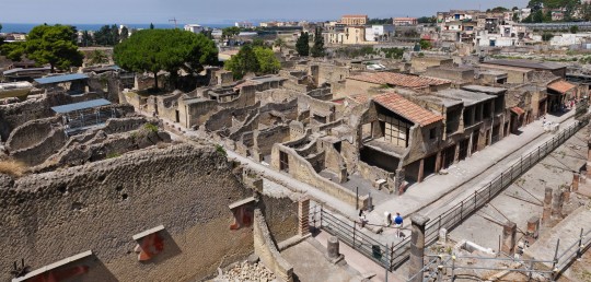 View from one of the walkways, Herculaneum