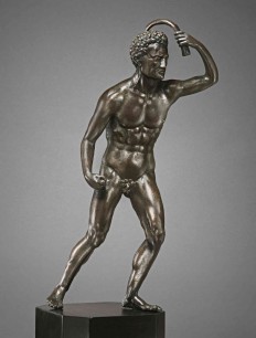 Andrea Briosco, known as Riccio (1470–1532),  Strigil Bearer, cast c1515–20.Bronze, H: 32cm.  Collection of Mr. and Mrs. J. Tomilson Hill. Maggie Nimkin Photography