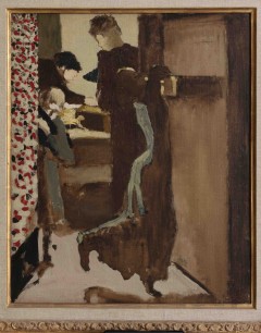 Edouard Vuillard, The Drawer, c.1892, oil on canvas.  V. Madrigal Collection, New York.