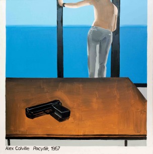 Wilhelm Sasnal, Alex Colville, 1999, oil on canvas, 150 x 150