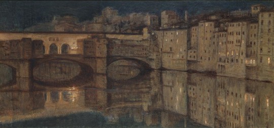 William Holman Hunt (1827-1910) Il Ponte Vecchio, Florence