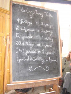 A Victorian blackboard - unfamiliar to many of today's pupils