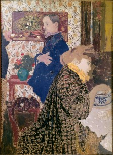 Edouard Vuillard, Misia and Vallotton at Villeneuve, 1899, oil on cardboard.  Collection of William Kelly Simpson.