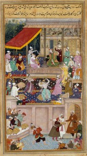 Baby Akbar The child Akbar recognizes his mother 1602–3 Or.12988 © British Library Board