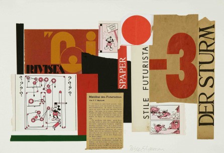 Pablo Echaurren (b. 1951) Noi, 2012 Collage, 28.2 x 56 cm Courtesy Galleria d’Arte Maggiore, Bologna (Italy)