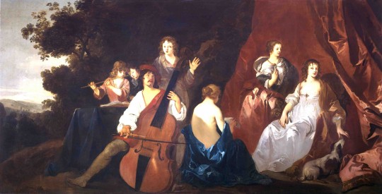 Peter Lely (1618–80) The Concert, c.1650, Oil on canvas, 123.1 x 234 cm. The Courtauld Gallery, London