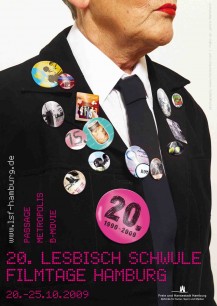 Lesbisch Schwule Filmtage Hamburg | International Queer Festival celebrated its 20th anniversary in 2009. ©  Lesbisch Schwule Filmtage Hamburg | Querbild e.V. | Design Bax Bartmann | Photgraphy: www.timokerber.com