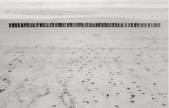 Eleanor Antin ‘100 Boots Facing the Sea, Del Mar, California. February 9, 1971, 2:00 p.m. (mailed: March 15, 1971), 1971-73.