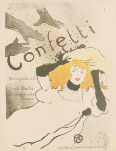 Henri de Toulouse-Lautrec, Confetti. 1894. Lithograph, sheet: 57x44.6cm, The Museum of Modern Art, New York. Acquired in honour of Joanne M. Stern by the Committee on Prints & Illustrated Books in appreciation for her contribution as Committee Chair, 1999