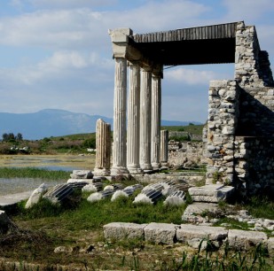 Ionic Stoa built in 41 CE during the reign of the emperor Claudius