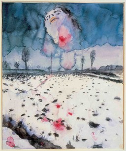 Anselm Kiefer, Winter Landscape (1970),Watercolour, gouache, & graphite on paper. Metropolitan Museum of Art, New York. Accession Number: 1995.14.5. Photo: J.Littkemann