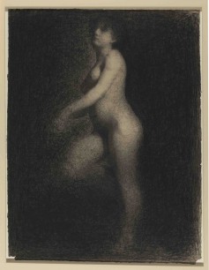 Georges Seurat (1859–91) Female Nude, c.1881 Conté crayon and pencil, 630 x 484 mm © The Courtauld Gallery, London