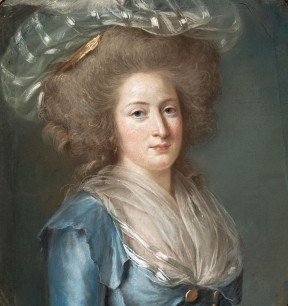 Adélaïde Labille-Guiard (French, Paris 1749-1803 Paris) Madame Élisabeth de France (1764-1794) c. 1787    Pastel on blue paper