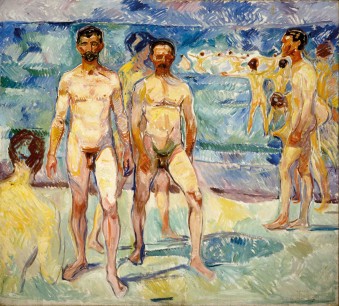 Edvard Munch, Bathing Men (1907–08) Oil on canvas 206x227cm Konstmuseet Ateneum, Helsinki © Munch-museet/Munch-Ellingsen Group/BONO, Oslo 21