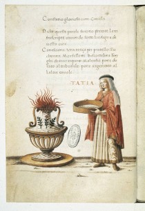 Tatia, Messenger of Vesta (folio 69v), © 2013 MS Urb. Lat. 899 Illustrations Biblioteca Apostolica Vaticana