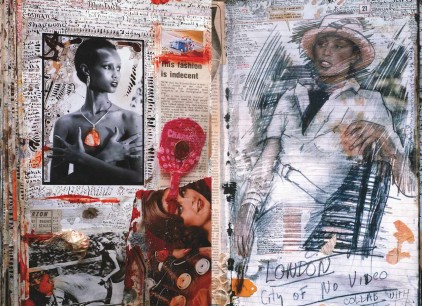 Double page spread from Peter Beard  by Steven Aronson et al.