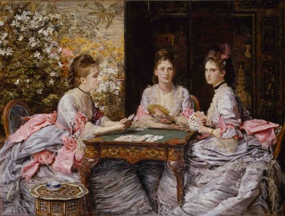 Hearts are Trumps: Portraits of Elizabeth, Diana, and Mary, Daughters of Walter Armstrong, Esq., 1872. Oil on canvas Tate, London