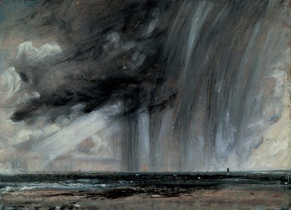 John Constable, A Rain Storm at Sea, 1824; oil on paper