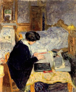 Edouard Vuillard, Lucy Hessel Reading, 1913, oil on canvas.  The Jewish Museum, New York, Purchase: Lore Ross Bequest, 2010-23.