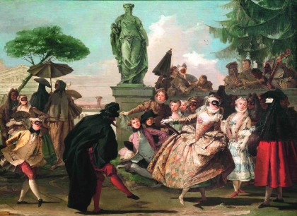 Giandomenico Tiepolo, El Minuet, 1756. Oil on canvas 80.7x109.3cm © MNAC– Museu Nacional d'Art de Catalunya. Barcelona MNAC 064989 Photo Calveras/Mérida/Sagristà