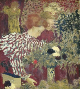 Edouard Vuillard, Woman in a Striped Dress, 1895, oil on canvas, The National Gallery of Art, Washington D.C., Collection of Mr and Mrs Paul Mellon, 1983.1.38.
