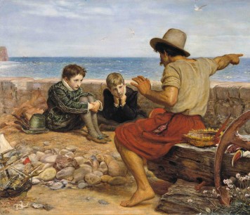 The Boyhood of Raleigh, 1869–70. Oil on canvas 120.6 × 14 2.2 cm (47½ × 56 in). Tate, London