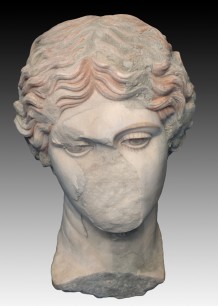 Remains of a portrait bust or statue, Herculaneum