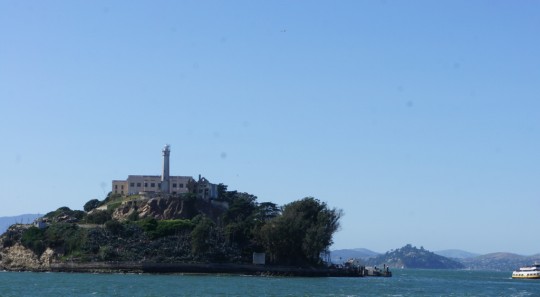 Approaching Alcatraz; photograph by Henry Matthews