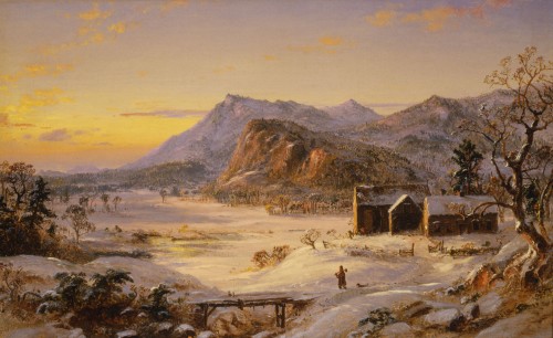  Jasper Francis Cropsey, Winter Landscape, North Conway, NH , 1859 oil on canvas