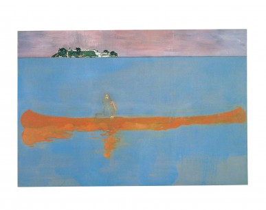 Peter Doig 100 Years Ago (2000), Oil on canvas 200 x 296 cm