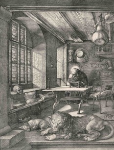 Albrecht Dürer, St Jerome in his Study (1514), engraving. Albertina, Vienna