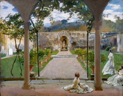 John Singer Sargent, At Torre Galli: Ladies in a Garden, 1910. Lent by the Royal Academy of Arts, London, 03/1388